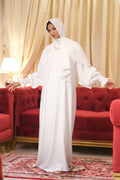 White Orchid Abaya - Dhaagey 