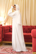 White Orchid Abaya - Dhaagey 
