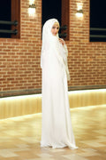 White Serenity Abaya - Dhaagey 