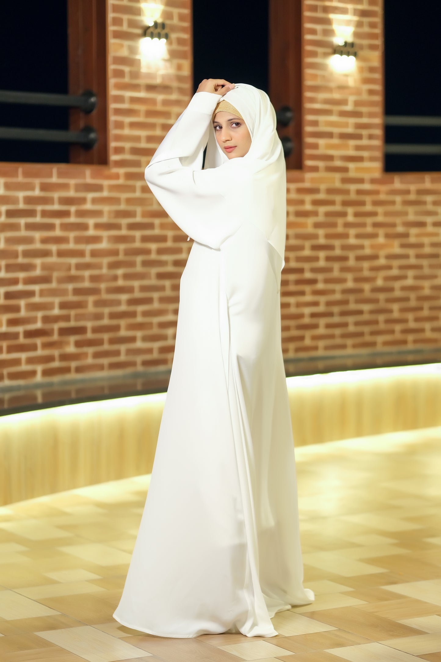 White Serenity Abaya