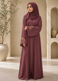 Dhaagey Evening Petal mauve Romantic Nidha abaya